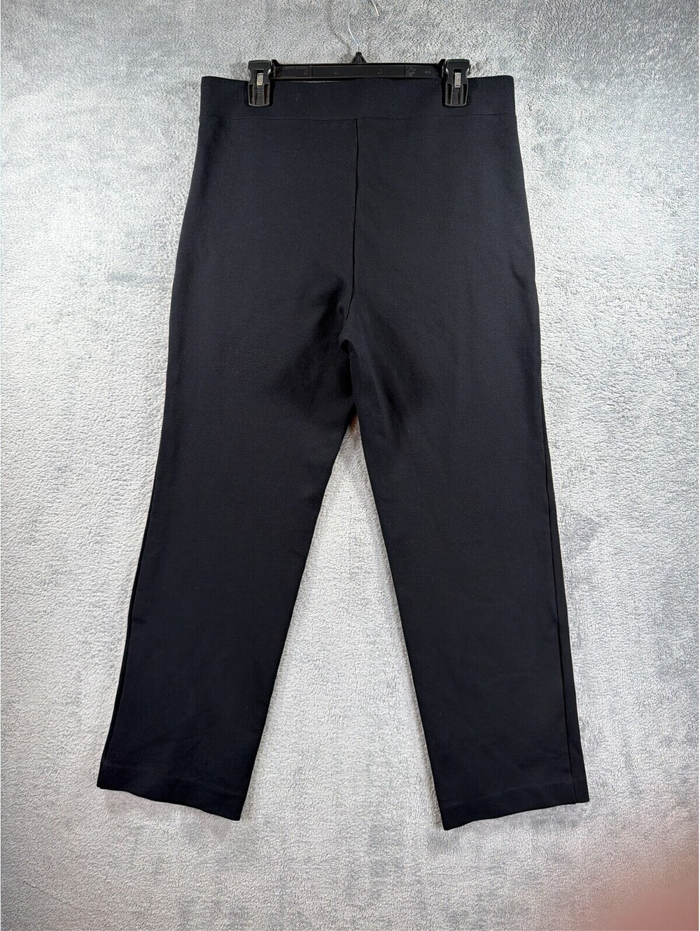 LOFT Women's Black Pull-On Pants Size Large Stretch Ponte Ankle Trousers - Picture 9 of 15